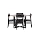 Matgrupp Venture Home Durango Ø120 cm med 4st Montros Matstolar