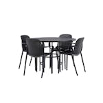 Matgrupp Venture Home Copenhagen Ø 115 cm med 4 Baltimore Stolar