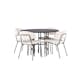 Matgrupp Venture Home Copenhagen Ø 115 cm med 4 Chico Stolar