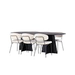 Matgrupp Venture Home Bootcut Oval med 6 Chico Stolar