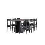 Matgrupp Venture Home Bootcut Oval med 6st Montros Matstolar