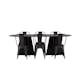 Matgrupp Venture Home Bootcut Oval med 6 st Tempe