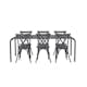 Matgrupp Venture Home Borneo Bord med 6 Tablas Stolar