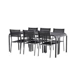 Matgrupp Venture Home Borneo Bord med 6 Copacabana Stolar