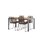 Matgrupp Venture Home Break Bord med 4 Lindos Stolar