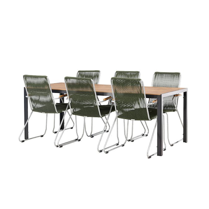 Matgrupp Venture Home Break Bord med 6 Bois Stolar