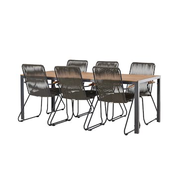 Matgrupp Venture Home Break Bord med 6 Bois Stolar