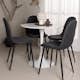 Matgrupp Venture Home Hamden Ø80 cm med 4 Polar stolar