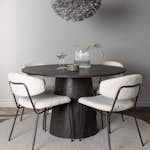 Matgrupp Venture Home Lanzo Ø120 cm med 4 st Chico stolar
