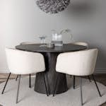 Matgrupp Venture Home Lanzo Ø120 cm med 4 st Berit stolar