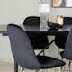 Matgrupp Venture Home Astrid med 6 Polar Sammet Stolar