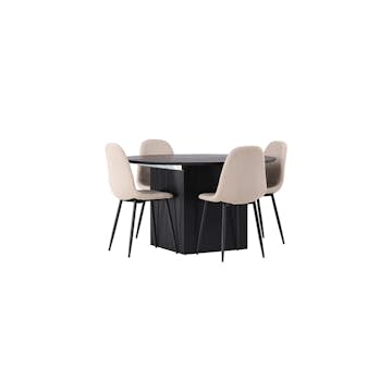 Matgrupp Venture Home Matilda med 4 Polar Stolar