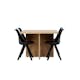 Matgrupp Venture Home Leo med 4 Zeno Stolar