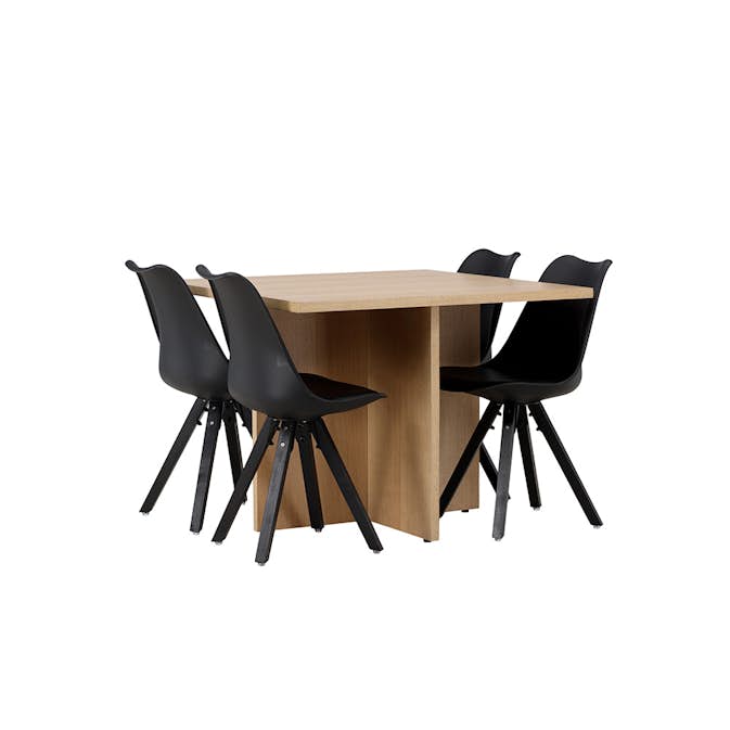 Matgrupp Venture Home Leo med 4 Zeno Stolar