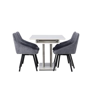 Matgrupp Venture Home Disa med 4st Rosie Matstolar