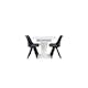 Matgrupp Venture Home Pluto med 4 Zeno Stolar