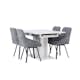 Matgrupp Venture Home Pluto med 4 Rosie Stolar