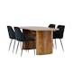 Matgrupp Venture Home Isolde med 4 Night Stolar
