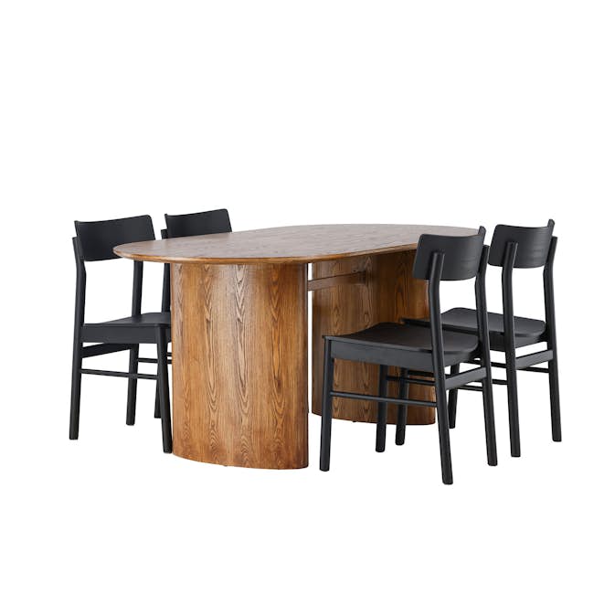 Matgrupp Venture Home Isolde med 4 Montros Stolar