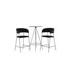 Matgrupp Venture Home Bistro Ø60 cm med 2 st Lui stolar