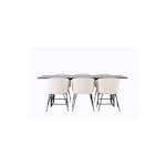 Matgrupp Venture Home Ystad med 6 st Berit stolar