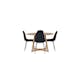 Matgrupp Venture Home Yakidon Ø120 cm med 4 st Polar stolar