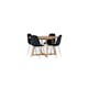 Matgrupp Venture Home Yakidon Ø120 cm med 4 st Polar stolar