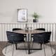 Matgrupp Venture Home Durango Ø120 cm med 4 st Selma stolar