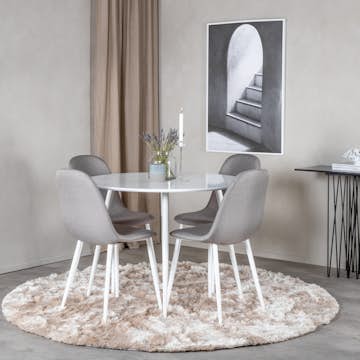 Matgrupp Venture Home Plaza med 4st Polar Stolar