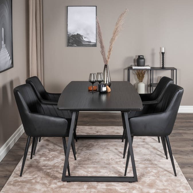 Matgrupp Venture Home Inca med 4st Comfort Stolar