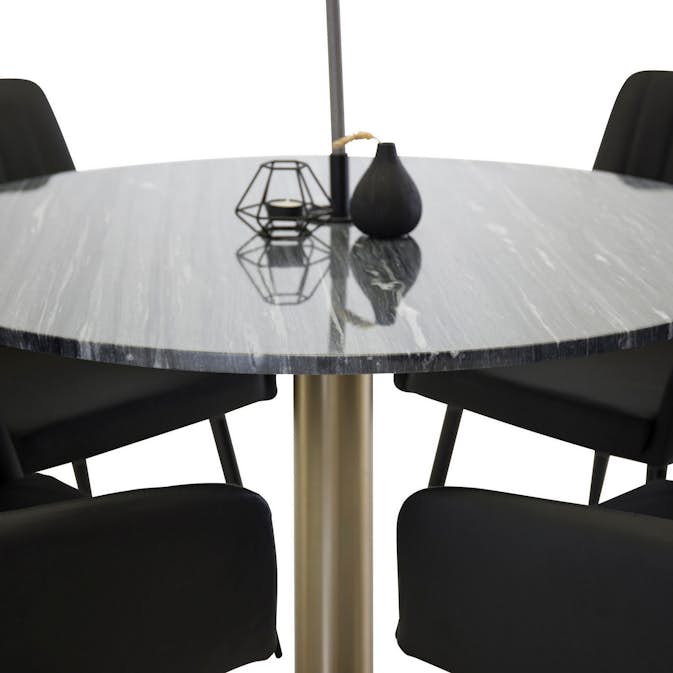 Matgrupp Venture Home Estelle Rund med 4st Comfort Stolar