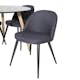 Matgrupp Venture Home Plaza Ø100 cmmed 4st Velvet Matstolar