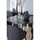 Matgrupp Venture Home Plaza Ø100 cmmed 4st Velvet Matstolar