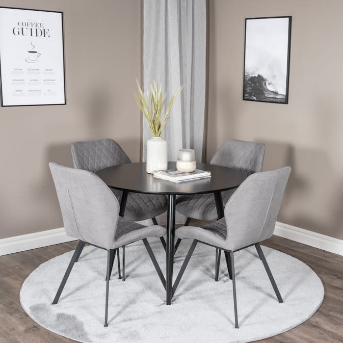 Matgrupp Venture Home Plaza med 4st Gemma Stolar