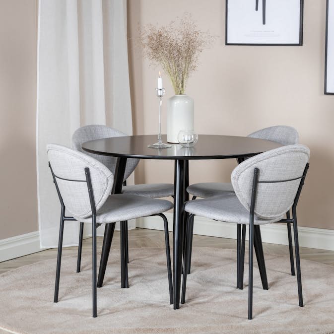 Matgrupp Venture Home Plaza med 4st Vault Stolar