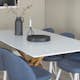 Matgrupp Venture Home Piazza med 6st Velvet Stolar