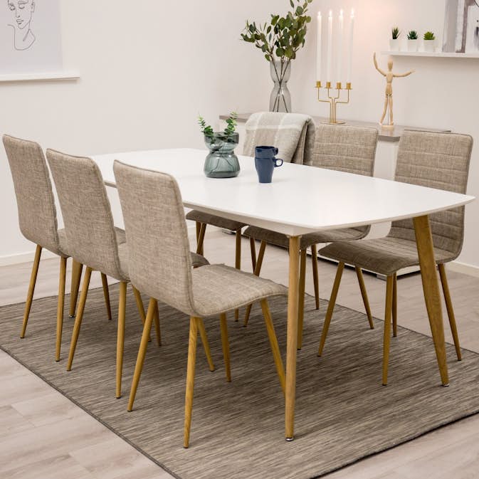 Matgrupp Venture Home Polar med 6st Windu Stolar