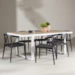 Trädgårdsgrupp Venture Home Merlo med 6 Stina Trädgårdsstolar