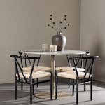 Matgrupp Venture Home Lycke Ø110 med 4 st Alfons Stolar