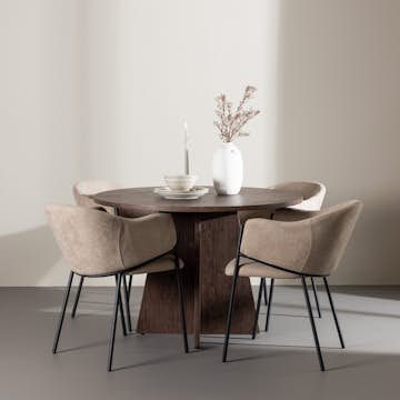 Matgrupp Venture Home Bootcut Ø110 med 4 st Evelina Stolar