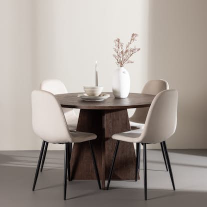 Matgrupp Venture Home Bootcut Ø110 med 4 st Polar Stolar Sammet