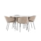 Matgrupp Venture Home Plaza Ø120 med 4 st Evelina Stolar