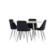 Matgrupp Venture Home Plaza Ø120 med 4 st Night Stolar