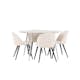 Matgrupp Venture Home Plaza Ø120 med 4 st Velvet Stolar