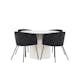Matgrupp Venture Home Härön Ø110 med 4 st Berit Stolar