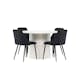 Matgrupp Venture Home Härön Ø110 med 4 st Night Stolar