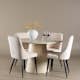 Matgrupp Venture Home Lanzo Ø120 med 4 st Leone Stolar
