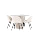 Matgrupp Venture Home Olivia Ø110 med 4 st Velvet Stolar