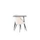 Matgrupp Venture Home Polar 75 med 2 st Velvet Stolar