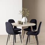 Matgrupp Venture Home Plaza Ø100 med 4 st Polar Stolar Teddy